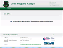 Tablet Screenshot of deanmaguirccollege.com